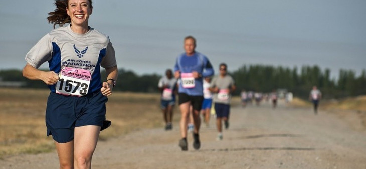 Woman running Woman running
